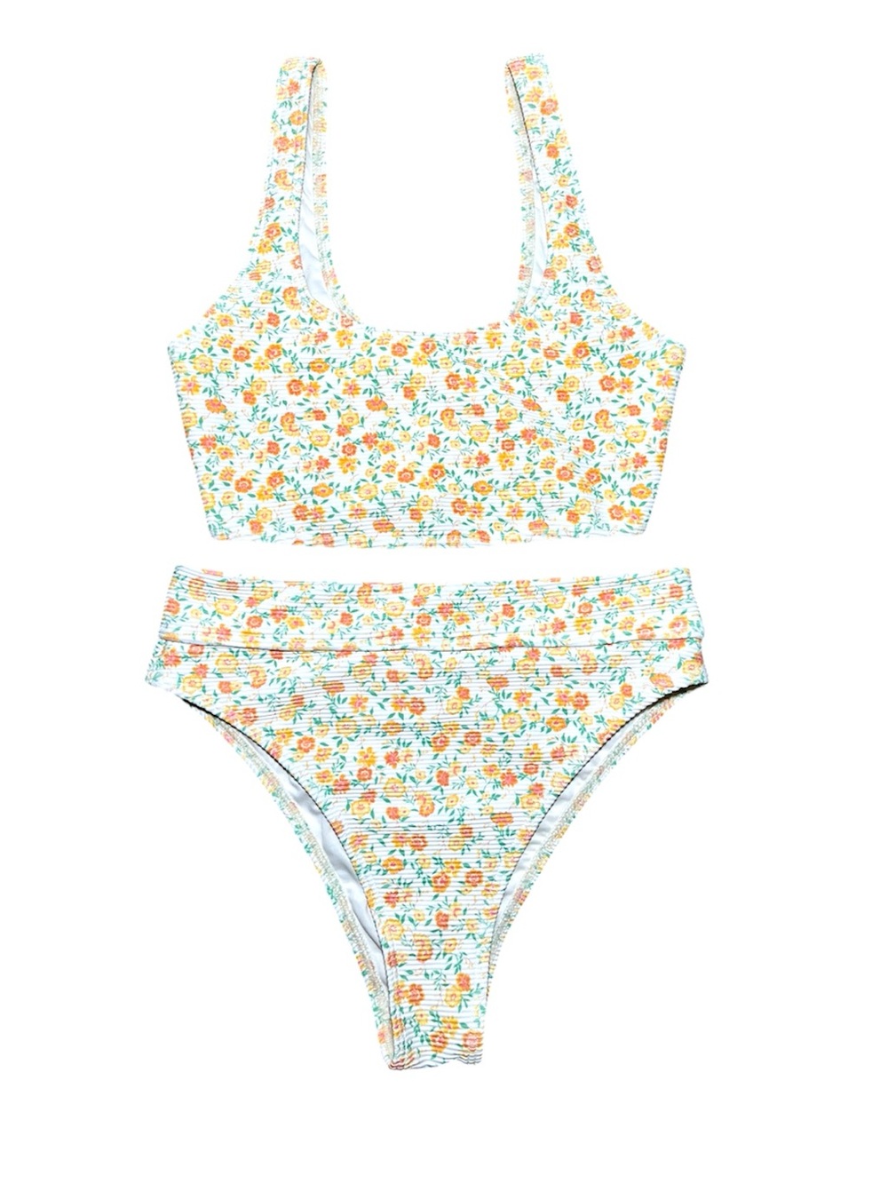BILLABONG SALT CRYSTAL AINT SHE SWEET TAN LINES TANK BIKINI - Picture 3 of 4